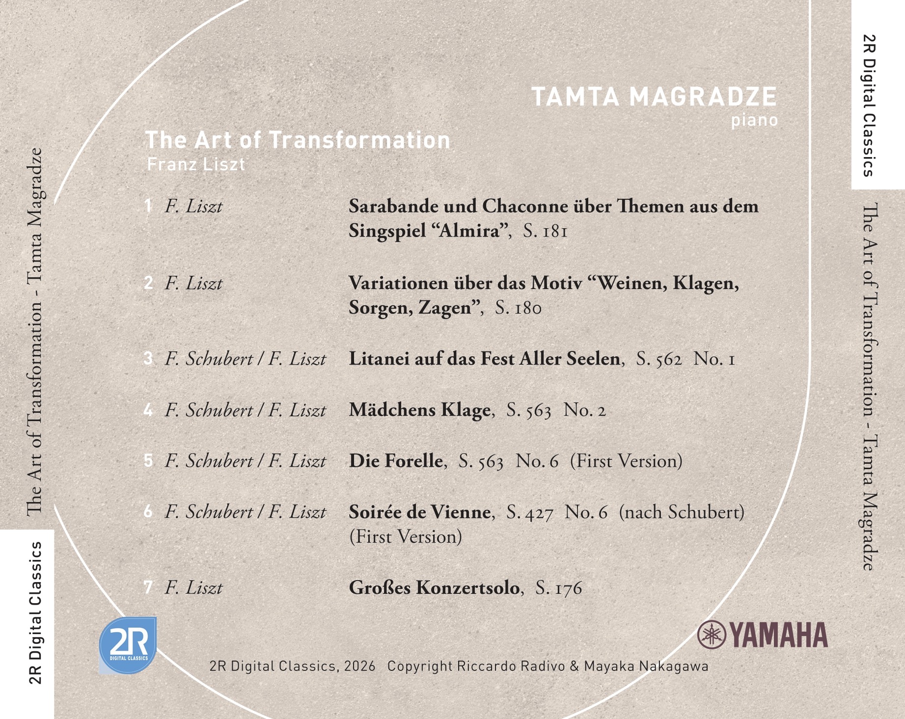 Tracklist Booklet